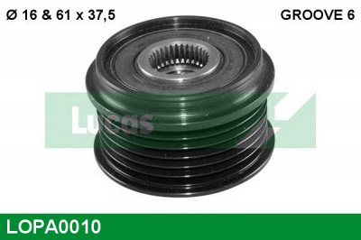 LUCAS ENGINE DRIVE lopa0010 -  Механизм свободного хода генератора